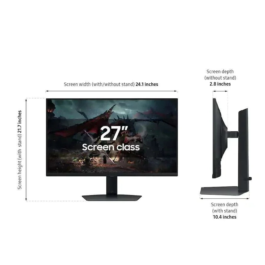 Samsung 3k gaming monitor with 180hz refresh rate and QHD resolution